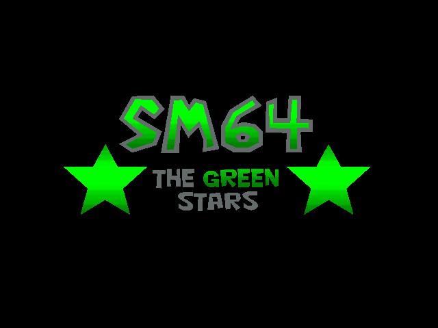 Super Mario 64 - The Green Stars (v1.2) Title Screen
